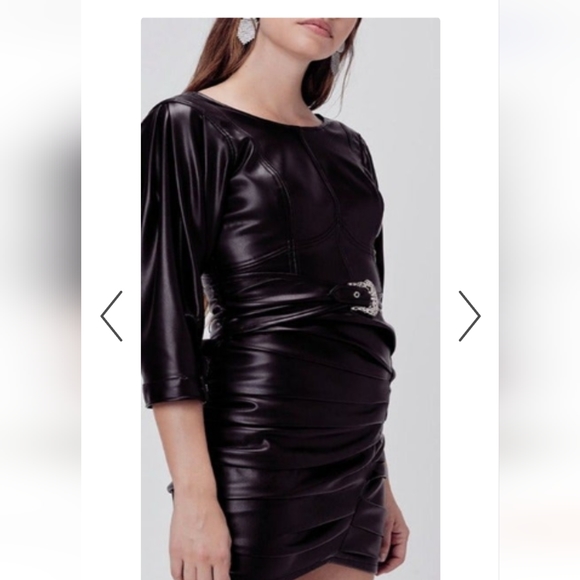 For Love And Lemons Afton Mini Pleated Western Dress - Picture 1 of 13
